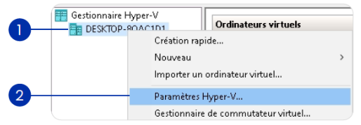 Paramètres Hyper-V