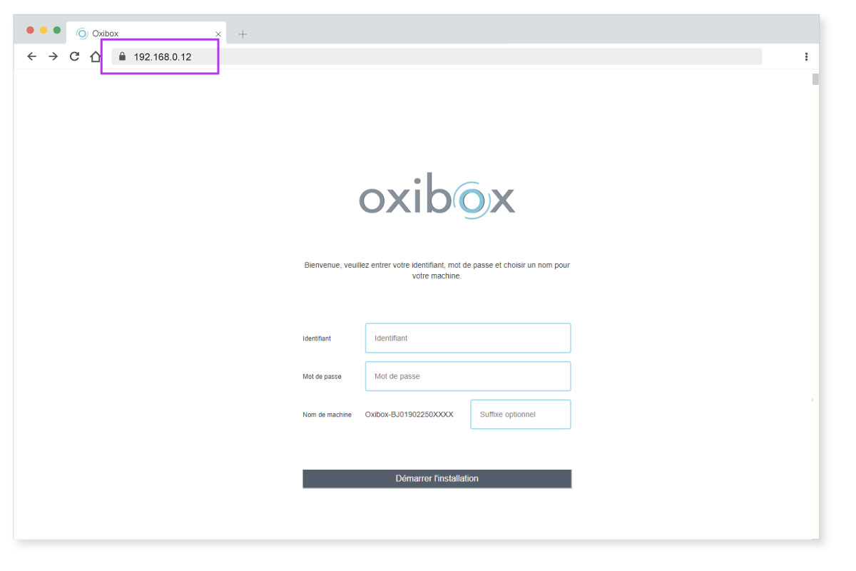 Détecter votre Oxibox Compact sur le réseau
