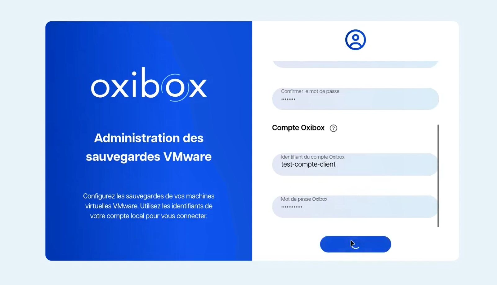 Onboarding de l'interface de gestion des sauvegardes VMware